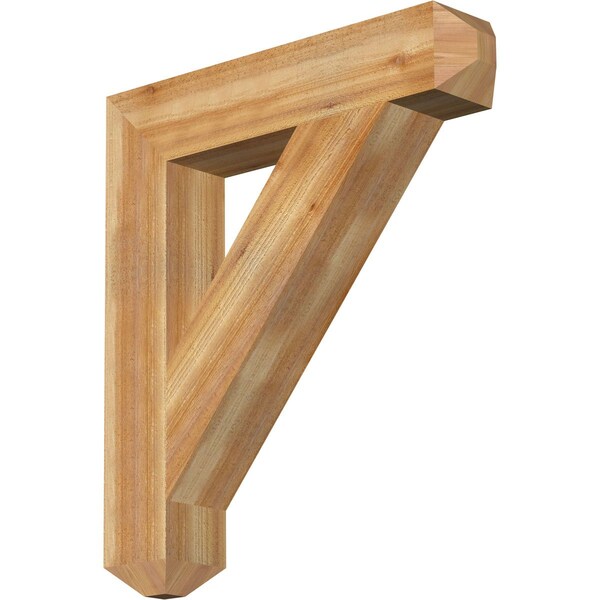 Ekena Millwork Traditional Craftsman Rough Sawn Bracket, Western Red Cedar, 6"W x 32"D x 36"H BKT06X32X36TRA04RWR - main